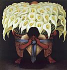 flower carrier by Diego Rivera